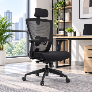 Silla Ergonómica Moderna KINSHA para Juegos y Oficina, con Mecanismo Eléctrico de Altura Ajustable, Reposabrazos 3D y Base Metálica - Product Image 1