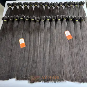 Paquetes de cabello de trama de Color personalizado altamente recomendado cutícula alineada 100% extensiones de cabello humano vietnamita de proveedor mayorista