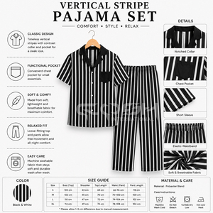 Ensemble de pyjama rayé pour femmes avec logo personnalisé Cosh International Delta Sigma Sorority Greek Apparel, manches courtes, col rabattu - Product Image 6