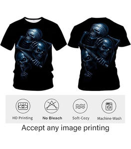 Camiseta de Alta Calidad Premium con Estampado Personalizado, 100% Algodón Tejido, Hombros Caídos, Manga Corta, Transpirable, Cuello Redondo, Estilo Urbano para Hombre - Product Image 4