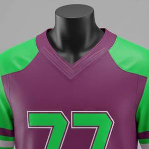 Camisetas de Fútbol Americano Sublimadas Personalizadas al por Mayor, Camisetas Transpirables de Manga Corta 100% Poliéster, Personalizables, Unisex - Product Image 4