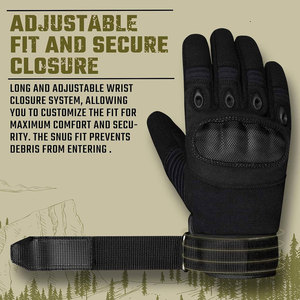 Full Finger Racing Gloves Nylon Non-<b>Slip</b> Adjustable Wrist Strap Outdoor Activities Unisex - Product Image 6
