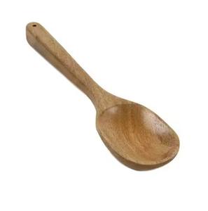 Cuchara de madera de diseño simple para tareas de cocina y servir - Product Image 1