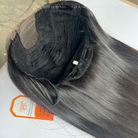 100% naturel vietnamien extensions de cheveux crus pointe brune 8 pouces étiré perruque pas de ligne de cheveux 5x5 HD dentelle avant fermeture perruque de cheveux humains
