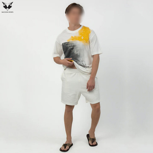 Camisetas de Hombre con Lavado Ácido a Precio Accesible, Tela Cómoda y Transpirable, Modernas y Casuales, Venta al Por Mayor, Tops de Manga Corta para Uso Diario - Product Image 5