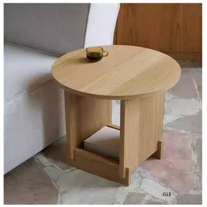 Premium Curved Solid Wood Nightstand-C-Frame <b>Bedside</b> <b>Table</b> in Dark Walnut-Modern Minimalist Bedroom Furniture Durable Handmade - Product Image 5