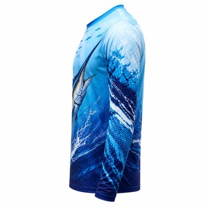 เสื้อตกปลาแขนยาวผู้ชาย UPF 50 ลายพิมพ์ซับลิเมชั่น แห้งเร็ว โพลีเอสเตอร์ 100% 140 กรัม - Product Image 3