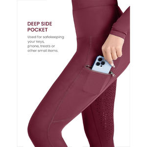 High Quality Custom Women's <b>Equestrian</b> <b>Leggings</b> Wholesale Horse Riding Breeches Female Riding - Product Image 4