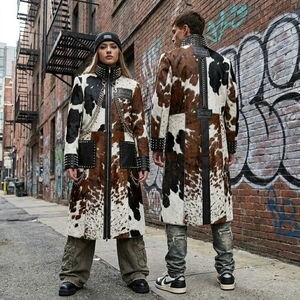 Customized Men Cow Hair On Leather <b>Jacket</b> Wholesale Genuine Cowhide Winter Coat Manufacturer OEM Soft Real Outwear Supplier - Product Image 5