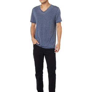 Camisetas de Cuello en V para Hombre, Altamente Recomendadas, 100% Algodón, Ropa Casual para Fitness, Precio Económico, Camisetas de Cuello en V Casuales para Hombre al por Mayor - Product Image 3