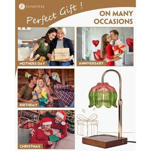 Lámpara Calentadora de Velas con Forma de Flor, Regulable y con Altura Ajustable, para Cumpleaños, San Valentín o Regalo de Inauguración de Casa para Mujeres/Mamá - Product Image 3