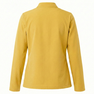 Blouse médicale personnalisable B2B en tissu extensible anti-humidité avec fermeture éclair et poches inclinées – Vente en gros - Product Image 3