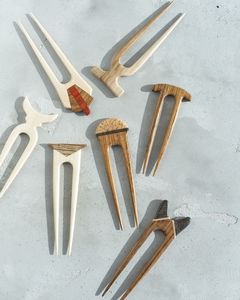 Wooden U Shape Hair Fork Handmade Natural Wood Hair <b>Pin</b> For Women <b>Bun</b> Stick Hair Accessories - Product Image 6