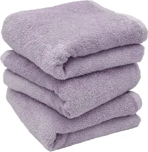 [Wholesale Products] HIORIE Osaka Senshu Brand Towel 100% Cotton Hotel Style Towel Combed Yarn Bath Towel 50*100 450 Grey Purple