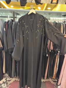 Hot sale Modest Dubai Beaded Sequined Long Sleeve <b>Abaya</b> Muslim Traditional Handmade Wedding Women Polyester Breathable V Neck - Product Image 1