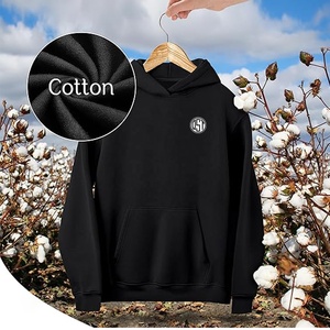 Sweat-shirts à capuche en polyester/coton de haute qualité pour hommes, logo personnalisé brodé, coupe régulière, coupe-vent, respirant, hiver - Product Image 6