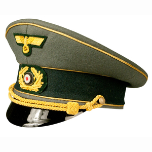 Casquette à visière brodée sur mesure style vintage en mélange de laine, chapeau formel pour événements, spectacles et costumes - Product Image 1