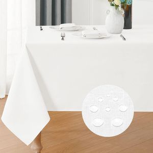 Set di 2 Tovaglie Rettangolari 52x70 Pollici, Resistenti all'Acqua, Antimacchia, in Tessuto Lino Texturizzato, Lavabili, Decorative - Product Image 3