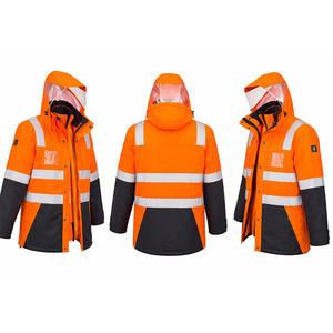 Chaqueta de Seguridad Impermeable para Hombre con Logotipo Personalizado, Franja Reflectante, Transpirable, Resistente, Alta Visibilidad, Ropa de Trabajo para Exteriores - Product Image 3