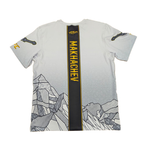 T-shirt sans manches UFC pour homme, blanc, sublimation, MMA, polyester, séchage rapide, coupe ample, logo imprimé sur toute la longueur, arts martiaux mixtes - Product Image 2