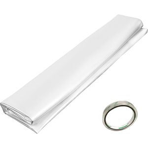 Pellicola in PE per serra, resistente ai raggi UV, 8 x 25 piedi, spessore 6 mil, trasparente, per serre - Product Image 1