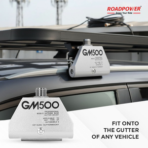 Support d'antenne mobile professionnel Roadpower (ANT-215 GM500) à fixation sur gouttière, universel pour véhicules, construction robuste - Product Image 3