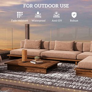 Tappeto LED Reversibile per Esterni, Giardino, Terrazza, Picnic, Spiaggia 12 X 9 con Borsa per il Trasporto e Picchetti da Terra - Product Image 6