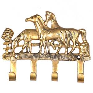 Ganchos de Pared de Latón de Excelente Calidad para Ropa, Diseño Moderno con Rieles, Gancho de Latón Dorado para Abrigos - Product Image 1