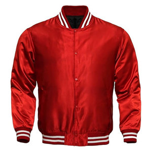 Mens Varsity <b>Jacket</b> Satin Polyester Retro Zip Casual Bomber <b>Jacket</b> <b>Lightweight</b> Streetwear Athletic Style Classic Letterman - Product Image 1