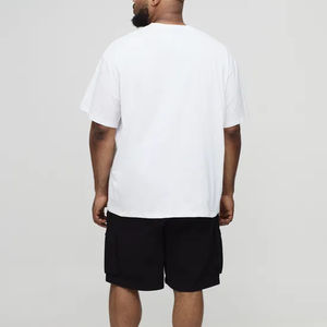 เสื้อยืดผู้ชายคุณภาพสูง ทรงปกติ ผ้าฝ้าย 100% ระบายอากาศได้ดี ไม่หดตัว แบบถัก สำหรับใส่เป็นทางการหรือลำลอง สไตล์สตรีทแวร์ ฮิปฮอป - Product Image 3