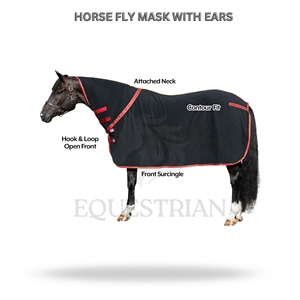 ผ้าคลุมม้าแบบกำหนดเองสำหรับใช้ในคอกม้า พร้อมผ้าคลุมคอ สำหรับการฝึกซ้อม การขนส่ง และการใช้งานในคอกม้า - Product Image 2