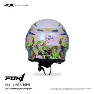 El casco JPX Fox1 Motif X 44 Supermoto Cross ofrece una protección superior y un estilo audaz para la mejor experiencia de motocross. - Product Image 3