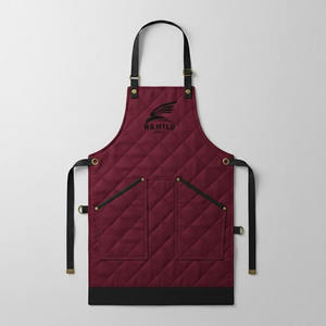 Delantal de Carpintero Ajustable de Algodón Resistente con Correa Cruzada y Bolsa para Herramientas, Uniforme de Trabajo con Color Personalizado para Personal de Restaurantes y Bares - Product Image 6