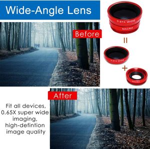 Objectif universel 3 en 1 pour iPhone et la plupart des smartphones : objectif fisheye, objectif macro et objectif grand angle - Product Image 6