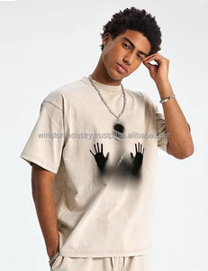 Camiseta de sublimación con logotipo personalizado al por mayor de algodón/bambú/fibra 100% para hombre, camiseta informal Lisa para hombre - Product Image 6