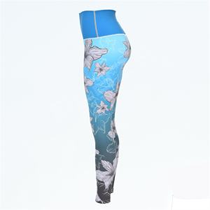 Leggings de yoga taille haute respirant Spandex/PolyesQuick Dry Crossover taille légère sans couture taille élastique Leggings de yoga - Product Image 5