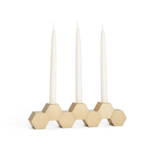 Support à bougie en bois personnalisé pour l'éclairage et la décoration de la maison, ensemble élégant de porte-bougie décoratif - Product Image 2