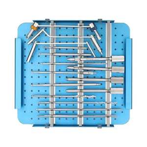 Juego de instrumentos de bloqueo de fragmentos grandes con bandeja para tornillos, kit quirúrgico profesional para cirugía ortopédica y traumatológica - Product Image 6