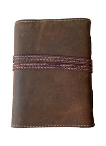 Diario de Cuero Hecho a Mano Personalizado, Cuaderno de Bocetos con Diseño de Flores de Jardín, Encuadernado con Hilo, Estilo Vintage, para Viajes, Dibujo y Planificación - Product Image 3