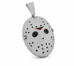 Colgante ZUANFA Personalizado con Certificado GRA, Unisex, del Protagonista Jason Voorhees de Friday the 13th, con Moissanita VVS, Chapado en Oro, Estilo Hip Hop - Product Image 3