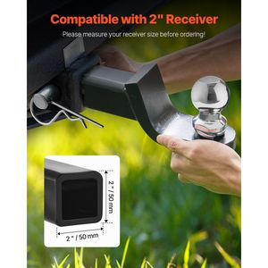 Gancio di traino a sfera da 2 pollici per ricevitore da 2 pollici, capacità 7500 libbre - Product Image 3
