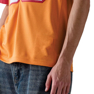 Camiseta Deportiva Clásica de Fútbol Americano con Malla, Cuello en V, para Hombre, Diseño Personalizado con Logotipo, Etiqueta Privada - Product Image 6
