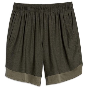 <b>Men</b> Solid Color Quick Dry <b>Bermuda</b> <b>Shorts</b> Elastic Waist Knitted Polyester Casual Workout <b>Shorts</b> with Pockets - Product Image 3