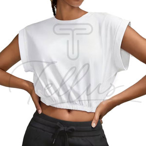 Top Corto Formal de Verano para Mujer, Ecológico, Personalizado, Ligero, de Primera Calidad, Ropa Casual para Mujer - Product Image 2