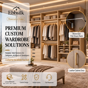 Système de dressing modulaire de luxe moderne et minimaliste haut de gamme avec grande capacité de rangement pour villa, manoir et suite parentale - Product Image 1