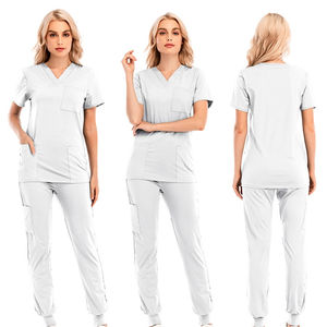 Uniforme Médico Cómodo y Transpirable de Tela Twill, Trajes Quirúrgicos con Detección de Agujas, Personalizables para Doctores y Enfermeras, Material Hospitalario - Product Image 2