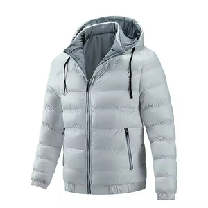Nouvelle conception 2025, nouvelle arrivée, veste d'hiver à capuche pour homme, respirante, durable, 100% fibre, style streetwear - Product Image 3