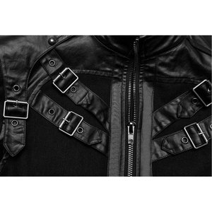 Chaquetas Góticas Oscuras de Cuero Sintético para Hombre, Estilo Punk, Gótico, Metal, con Hebillas, para Motocicleta, 2026 - Product Image 5