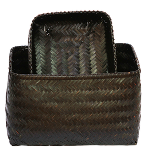 <b>Cheap</b> Wholesale Sustainable Natural Bamboo <b>Basket</b> High Quality Multifunctional Storage <b>Basket</b> For Home Decoration - Product Image 1