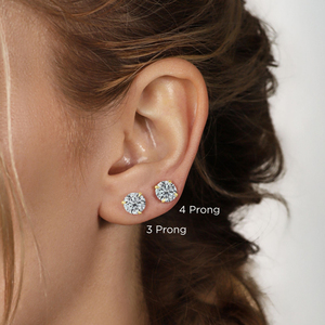 Pendientes de Diamantes Redondos de Laboratorio de 1.60 Quilates TW, Joyería de Lujo para Mujer - Product Image 3